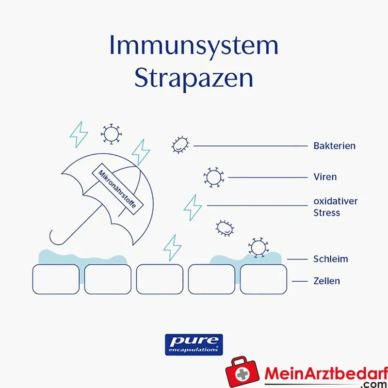 Pure Encapsulations Vitamin C 1000 gepuffert 800 mg Ascorbinsäure Kapseln 90 Stück