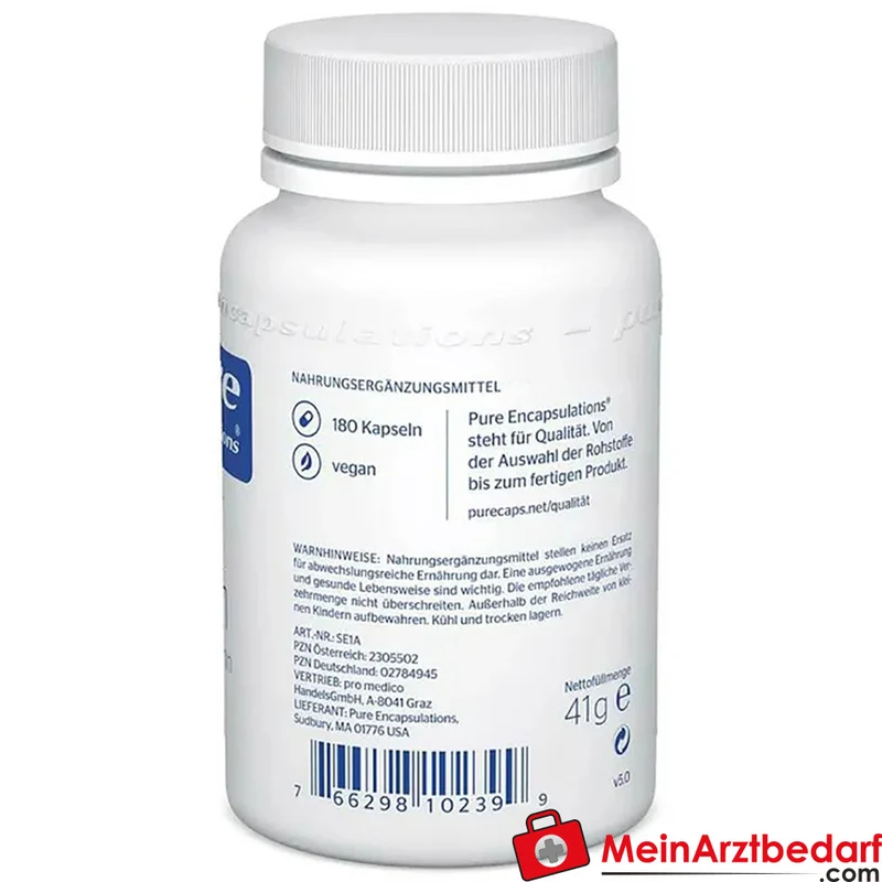 Pure Encapsulations Selen (Selenmethionin) 40 mg Kapseln 60 Stück
