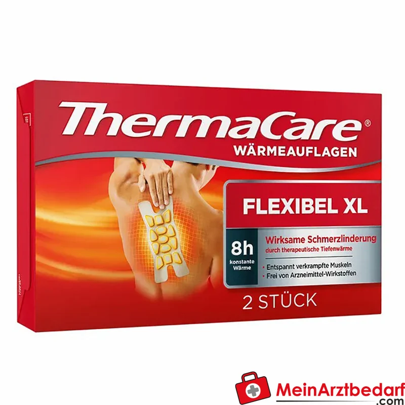 ThermaCare Wärmeauflagen für größere Schmerzbereiche 8 Std. Tiefenwärme Wärmepflaster 2 Stück