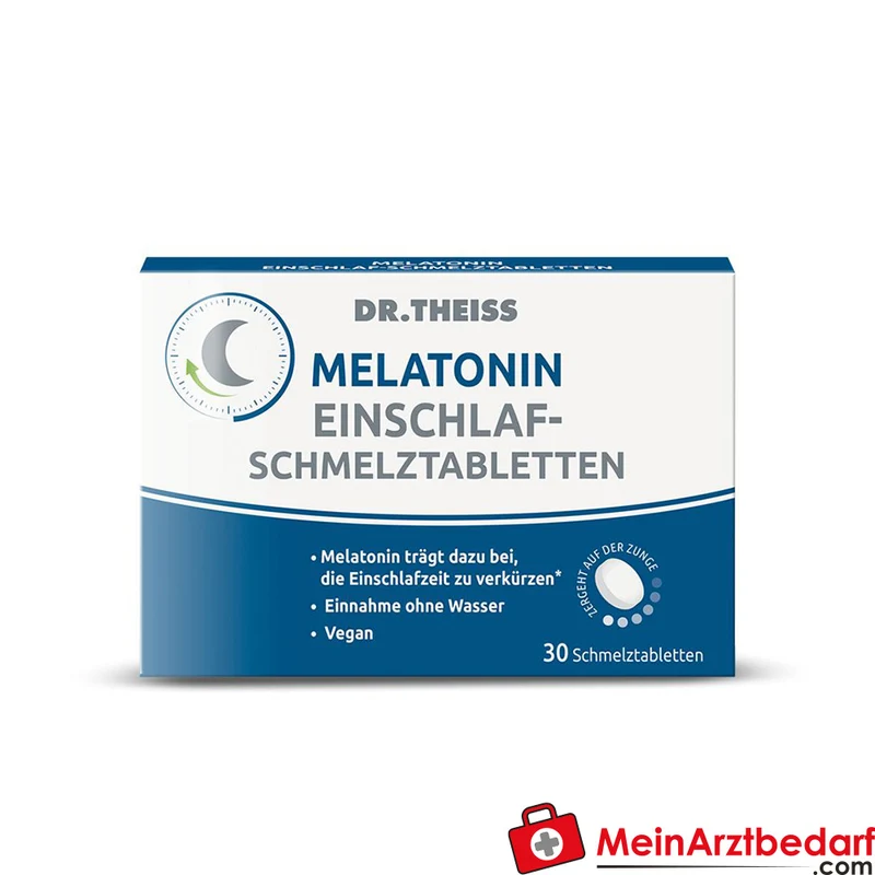 Dr. Theiss Melatonin Einschlaf-Schmelztabletten 1 mg, 30 Stück