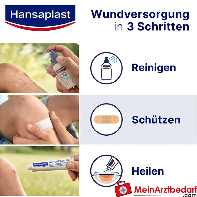 Hansaplast Sensitive Wundverband steril 6 x 7 cm XL, 5 Stück