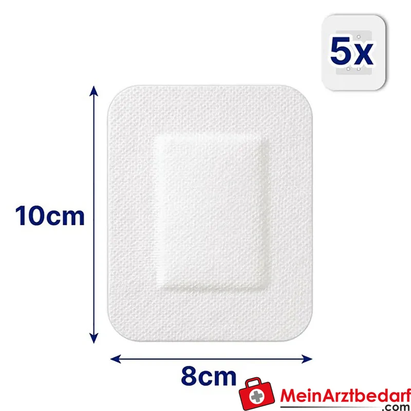Hansaplast Sensitive XXL steriler Wundverband 8 x 10 cm, 5 Stück