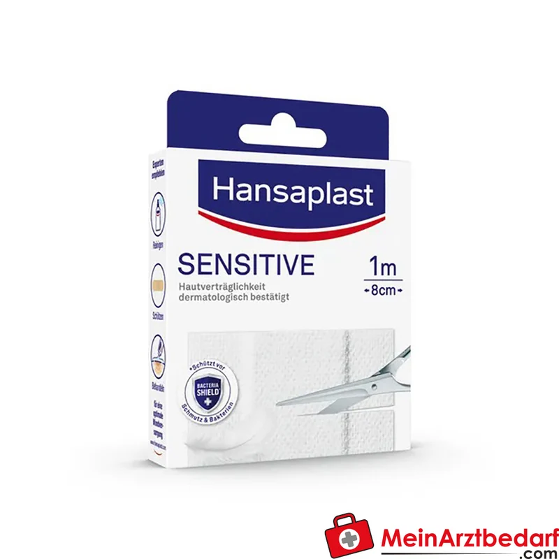 Hansaplast Sensitive Pflaster Meterware 1 m x 8 cm hypoallergen