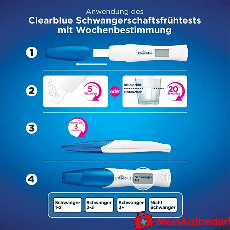 Clearblue Schwangerschaftstest digital mit Wochenbestimmung 1 St.
