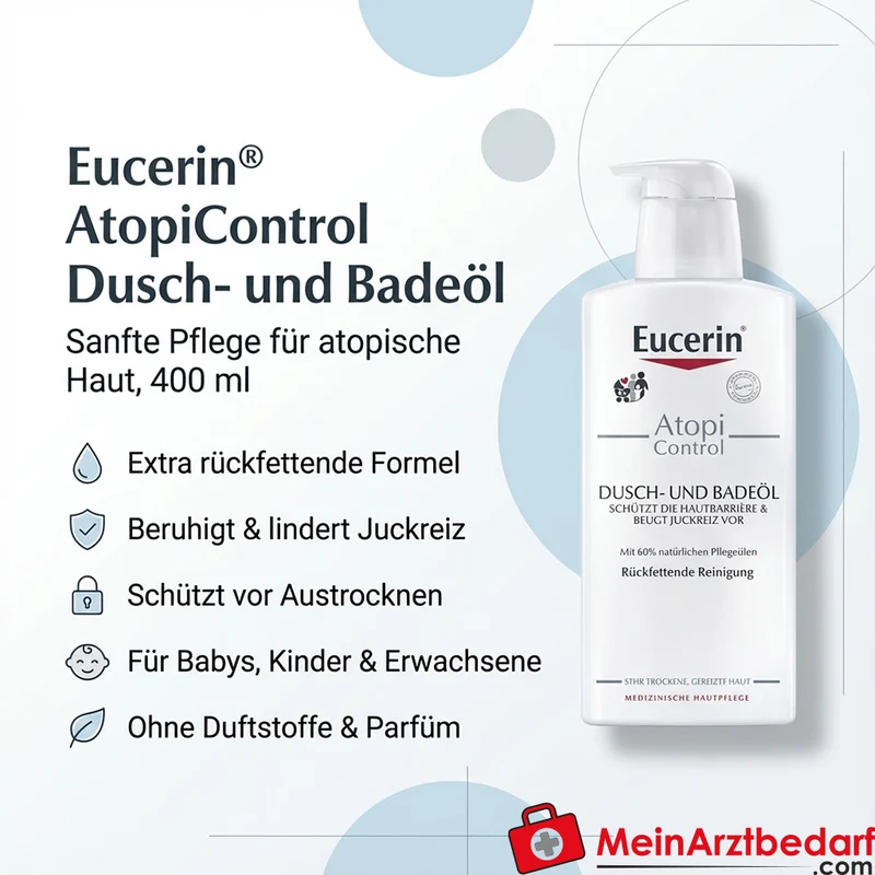 Eucerin AtopiControl Dusch- und Badeöl 400 ml parfümfrei