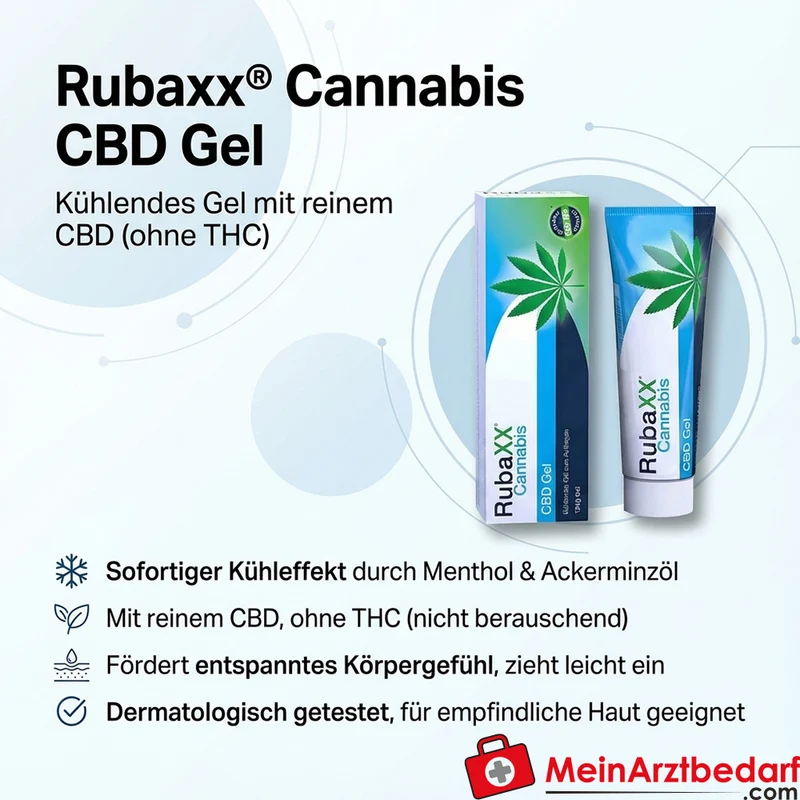 Rubaxx Cannabis CBD-Gel 5 mg Cannabidiol 120 ml