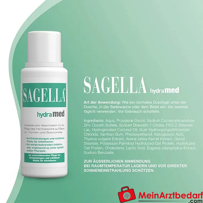 SAGELLA hydramed antibakterielle Waschlotion für den Intimbereich 100 ml