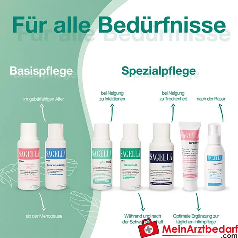 SAGELLA hydramed antibakterielle Waschlotion für den Intimbereich 100 ml
