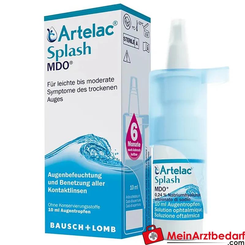 Artelac Splash MDO 0,24% Hyaluronsäure Augentropfen Pumpflasche 10 ml