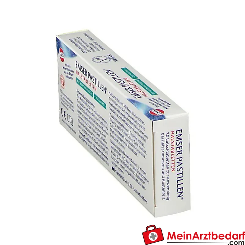 EMSER Pastillen 126 mg Emser Salz mit Menthol‑Aroma, zuckerfrei, 30 St.