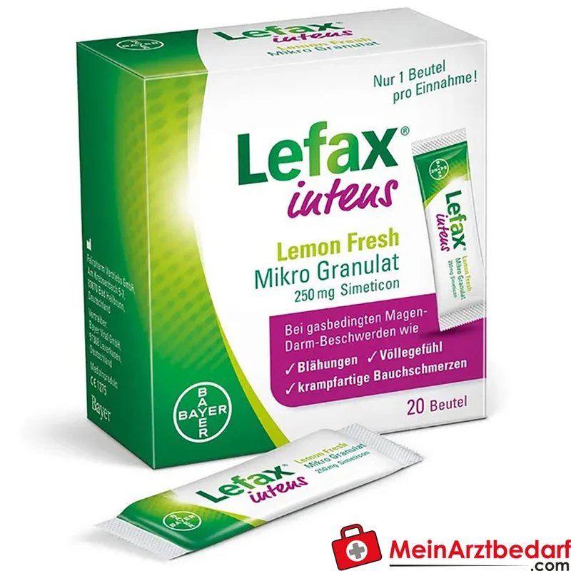 Lefax intens Mikrogranulat 250 mg Simeticon Beutel 20 Stück