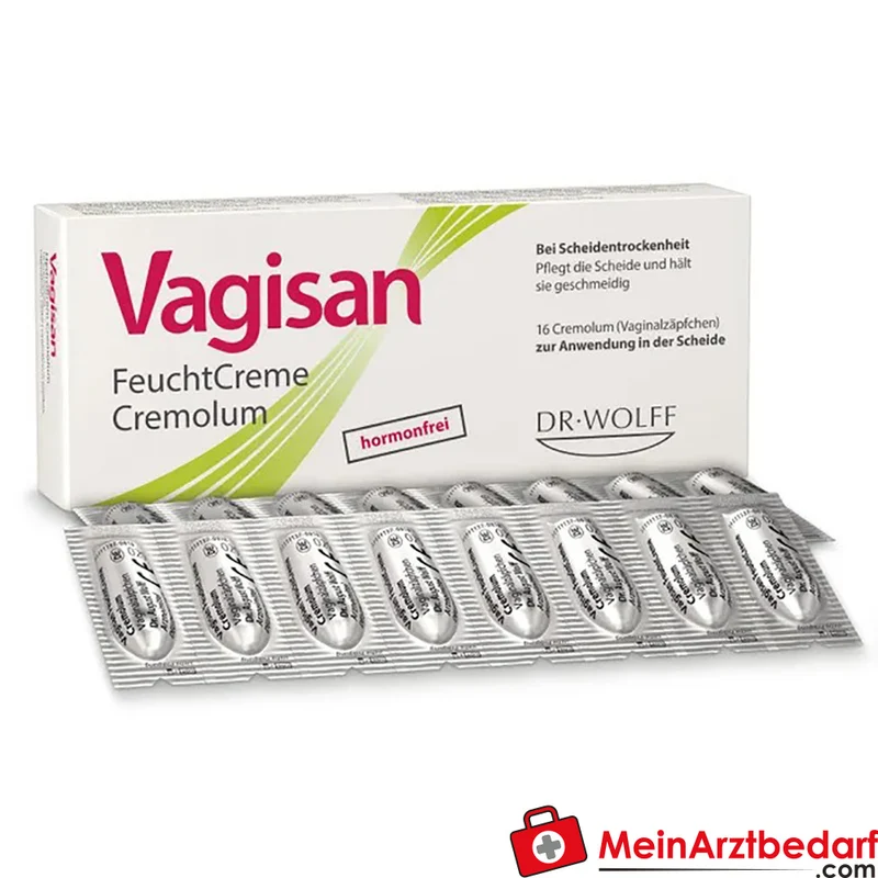Vagisan FeuchtCreme Cremolum hormonfrei Vaginalzäpfchen 16 Stück