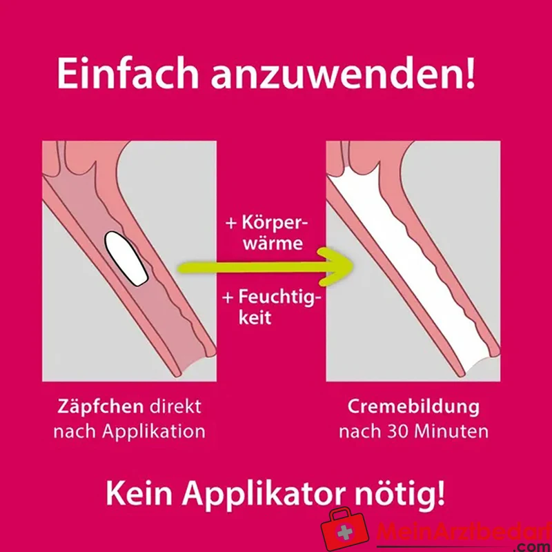 Vagisan FeuchtCreme Cremolum hormonfrei Vaginalzäpfchen 16 Stück