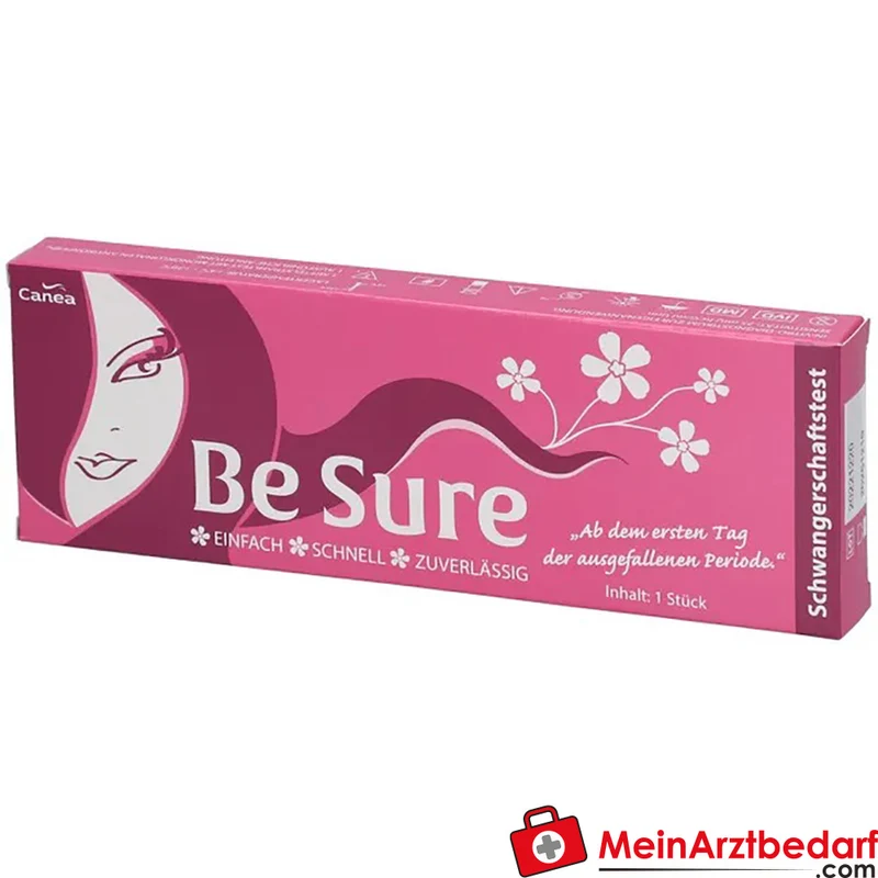 Be Sure Schwangerschaftstest 25 mIU/ml HCG Teststäbchen 1 Stück
