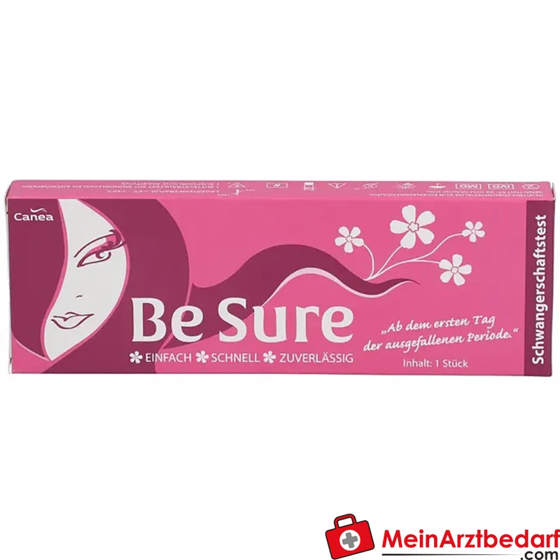 Be Sure Schwangerschaftstest 25 mIU/ml HCG Teststäbchen 1 Stück
