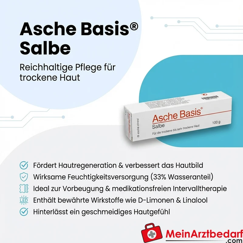 Asche Basis Salbe 100 ml für trockene bis sehr trockene Haut