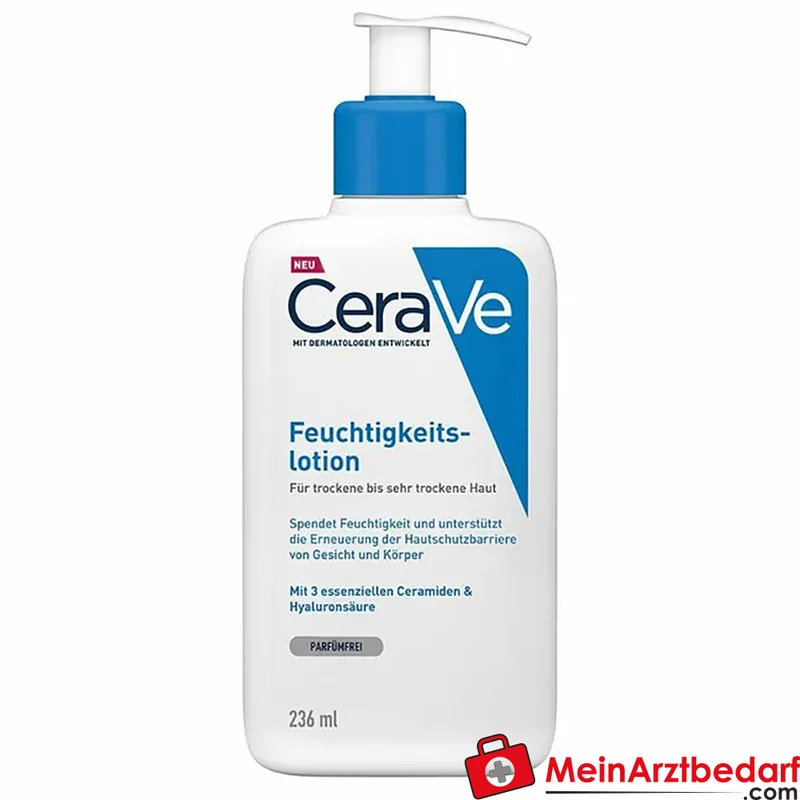 CeraVe Feuchtigkeitslotion leichte Körperlotion mit Ceramiden und Hyaluronsäure 236 ml