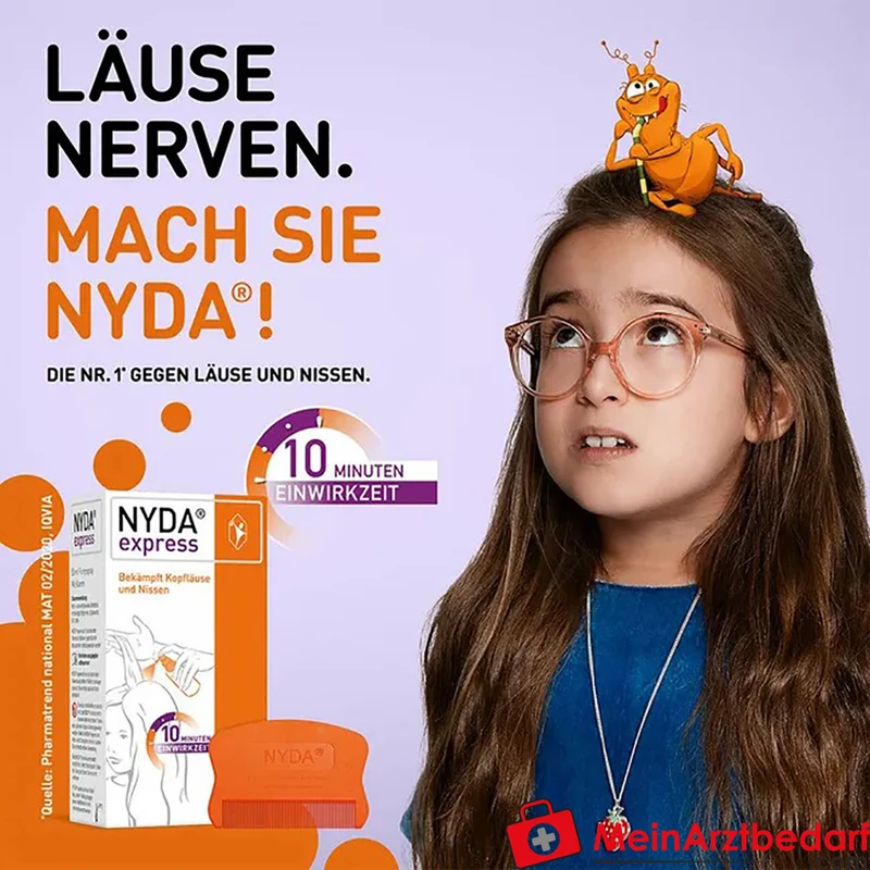 NYDA Express Läuseshampoo Dimeticon gegen Läuse und Nissen 50 ml