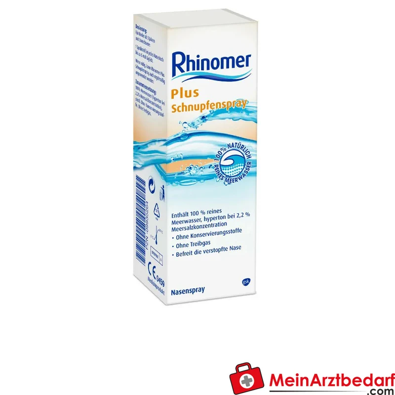 Rhinomer Plus Nasenspray hyperton 2,2% Meerwasser Dosierspray 20 ml