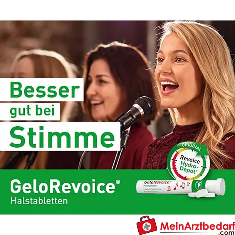 GeloRevoice Halstabletten Grapefruit-Menthol mit Hyaluronsäure, Xanthan & Carbomer 20 Stück