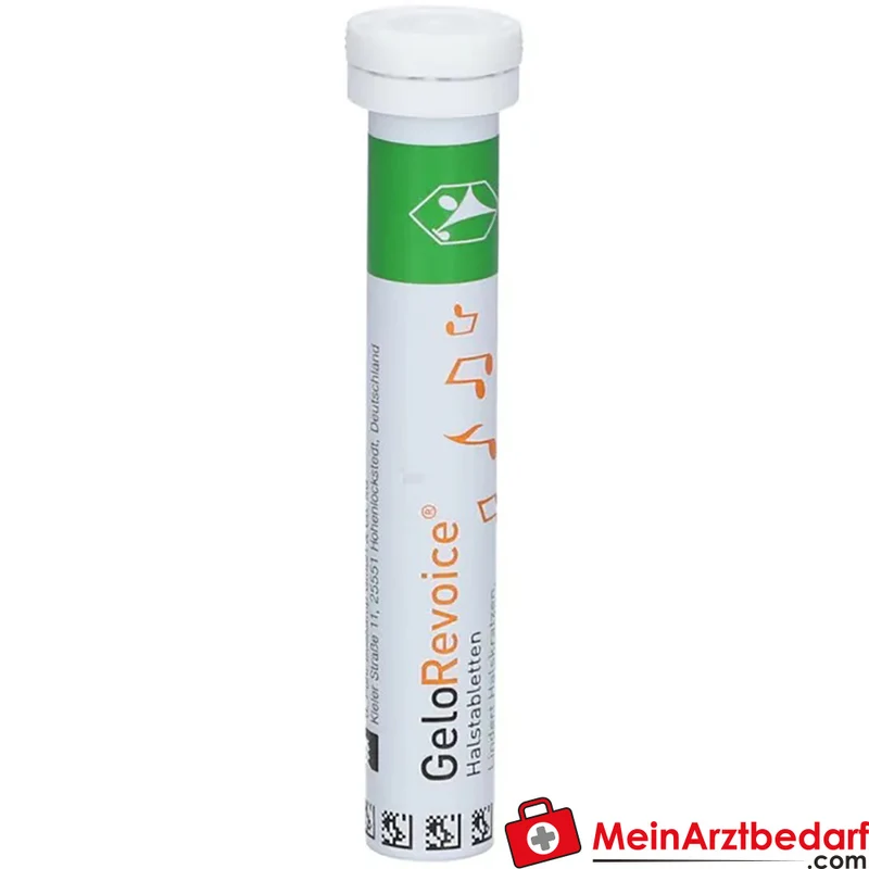 GeloRevoice Halstabletten Grapefruit-Menthol mit Hyaluronsäure, Xanthan & Carbomer 20 Stück