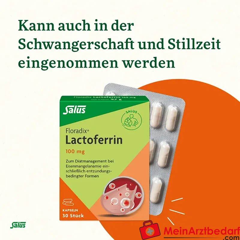 Salus Floradix Lactoferrin 100 mg Kapseln 30 Stück