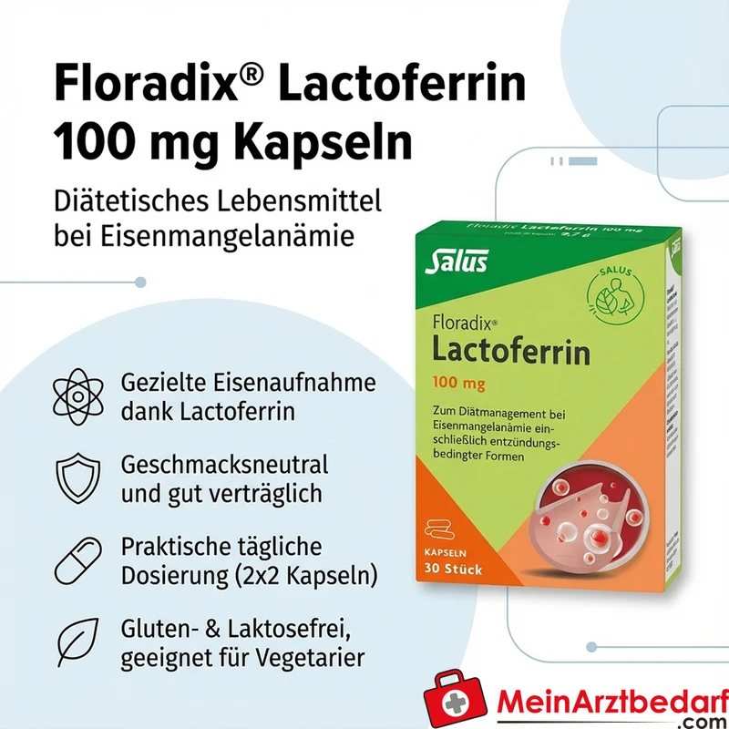 Salus Floradix Lactoferrin 100 mg Kapseln 30 Stück