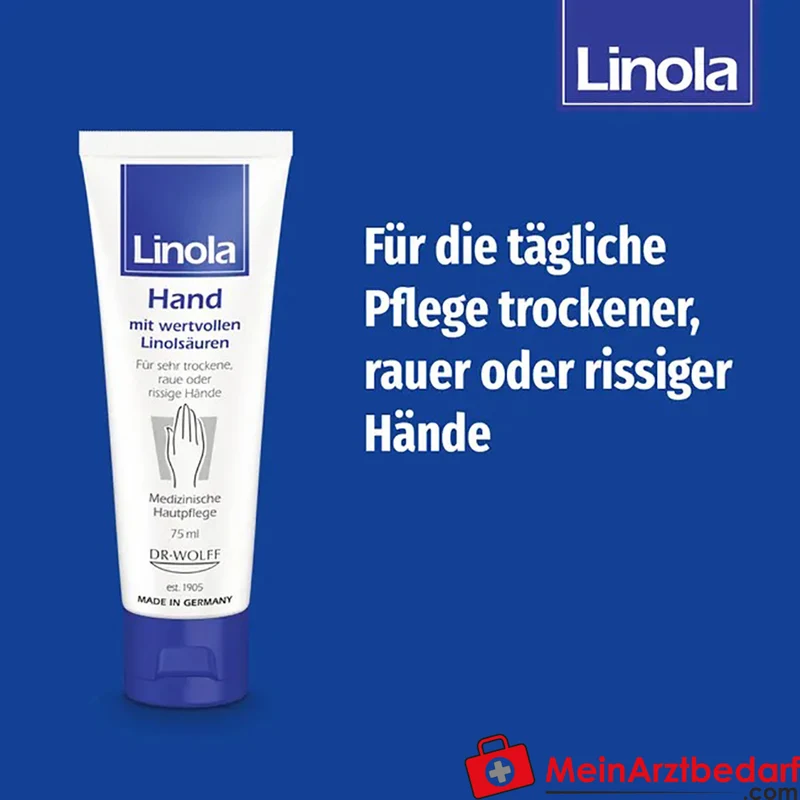 Linola Handcreme mit Linolsäure und Glycerin für trockene Hände 75 ml