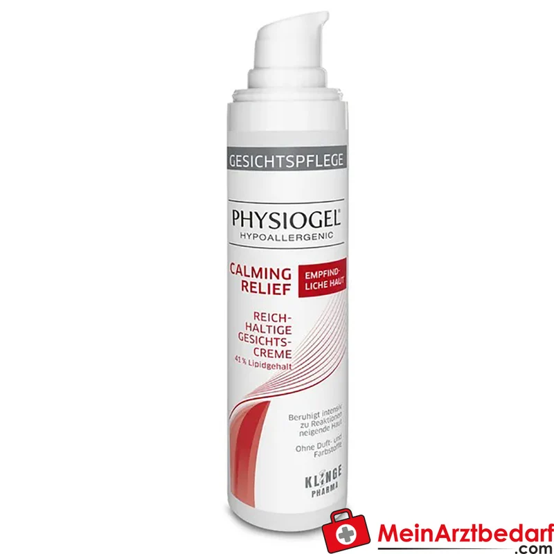 PHYSIOGEL Calming Relief Reichhaltige Gesichtscreme 40 ml für trockene, empfindliche Haut