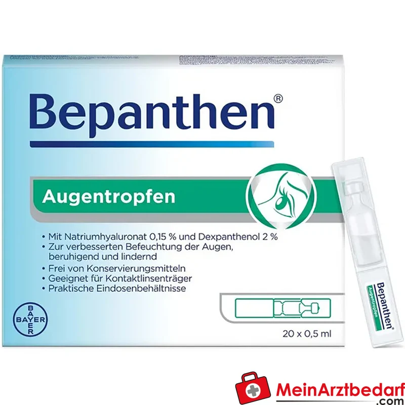 Bepanthen Augentropfen Dexpanthenol 10 mg, Hyaluronsäure 0,75 mg, 10 ml