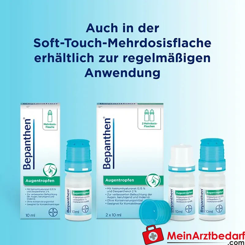 Bepanthen Augentropfen Dexpanthenol 10 mg, Hyaluronsäure 0,75 mg, 10 ml