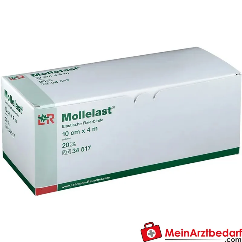 Mollelast® Elastische Fixier- und Kompressionsbinde 10 cm x 4 m, 20 Stück