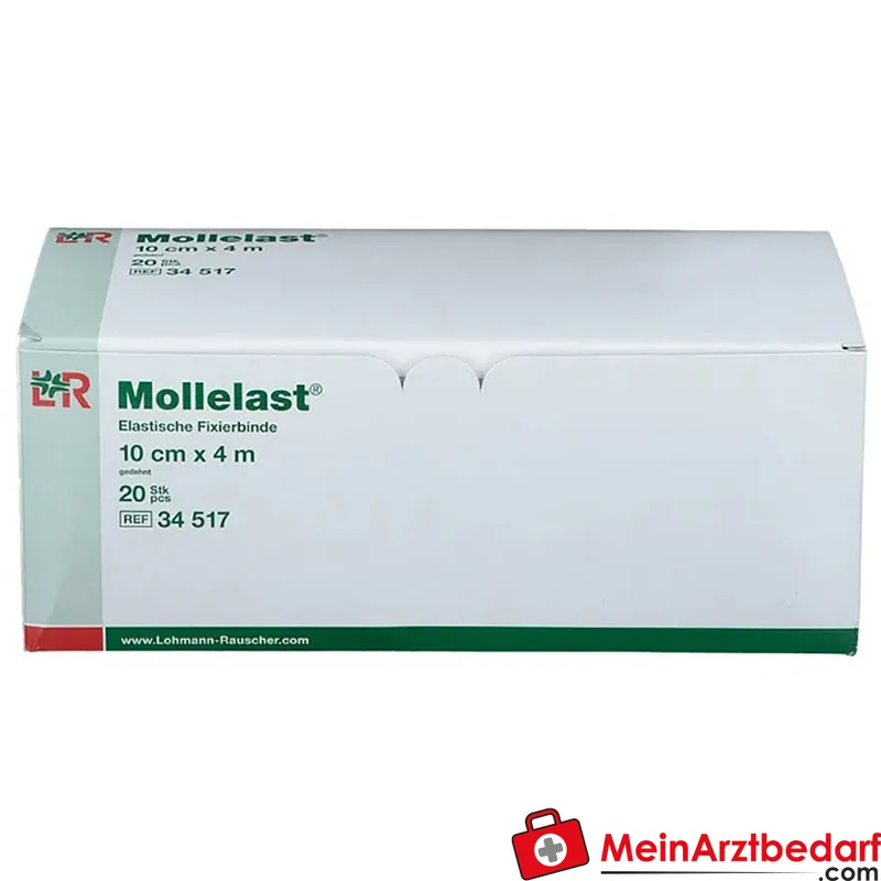 Mollelast® Elastische Fixier- und Kompressionsbinde 10 cm x 4 m, 20 Stück