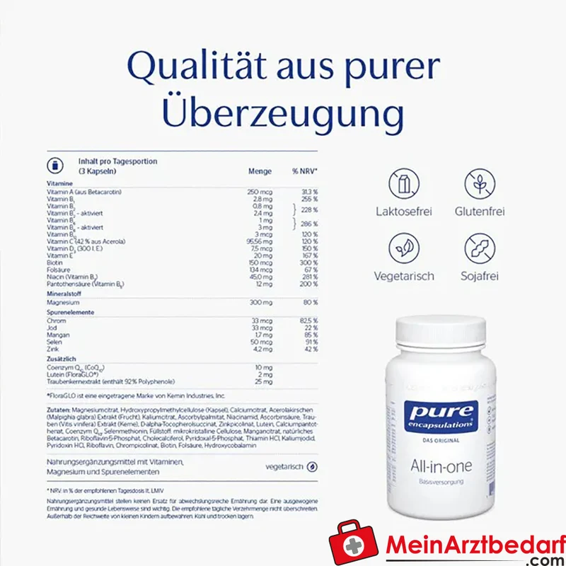 Pure Encapsulations All-in-one Multivitamin-Mineralstoffkomplex Kapseln 60 Stück