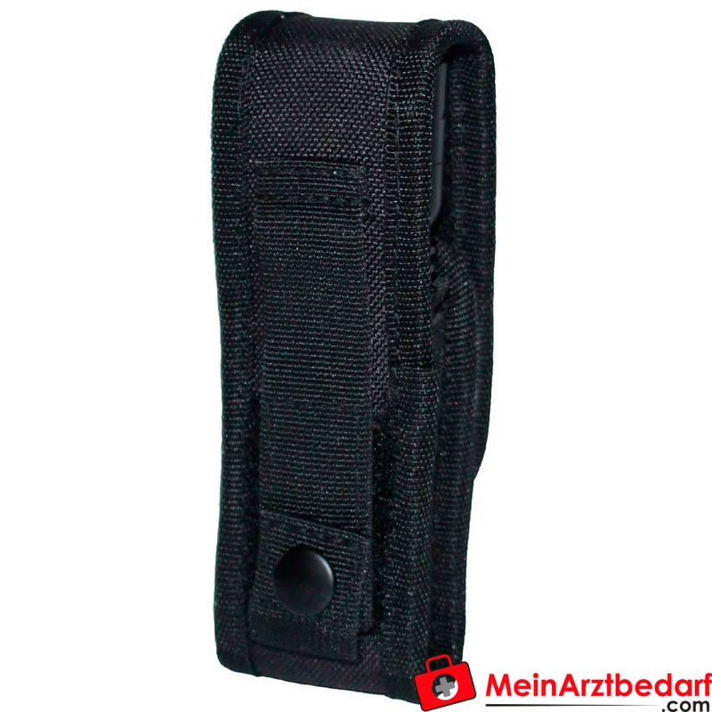 TEE-UU LED-Taschenlampen-Holster gepolstert 1200D Polyester schwarz 5×16×4 cm