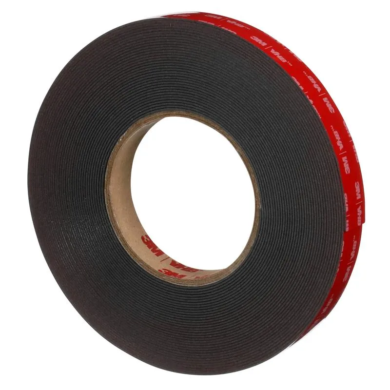 3M™ VHB™ Klebeband 5952F, Schwarz, 9 mm x 33 m, 1.1 mm | Packung (1 Rolle)