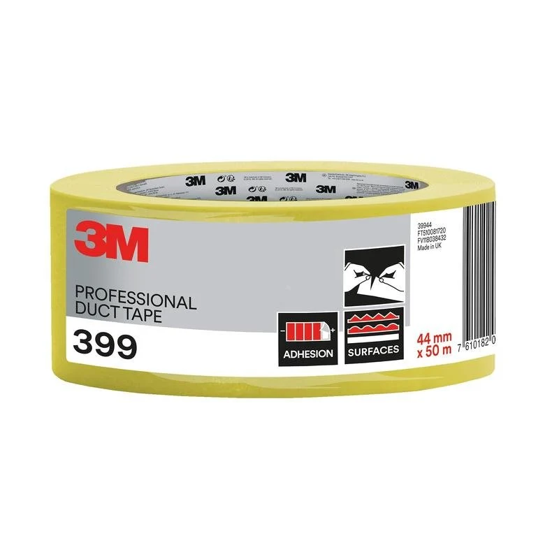 3M™ 399 Betongewebeband, gelb, 44 mm x 50 m, 1 Rolle/Packung | Packung (1 Rolle)