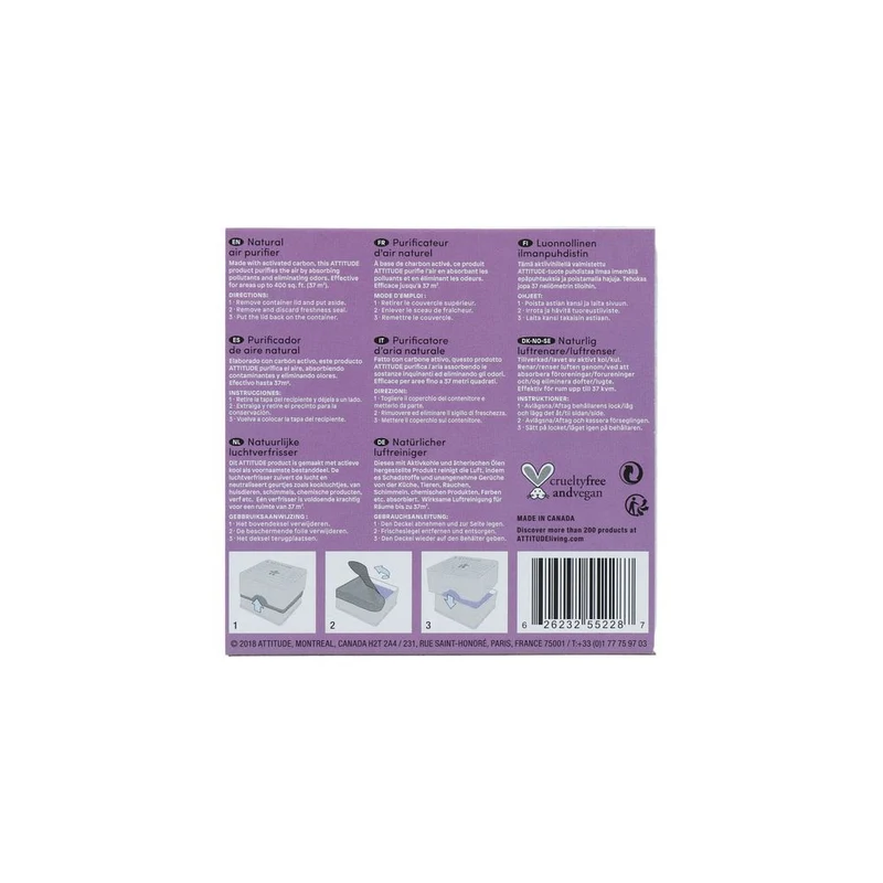Attitude Nature+ Luchtverfrisser Eucalyptus & Lavendel 227 gram