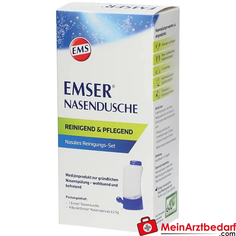 EMSER Nasendusche mit 4 Beuteln Nasenspülsalz Nasenspülset 1 St.
