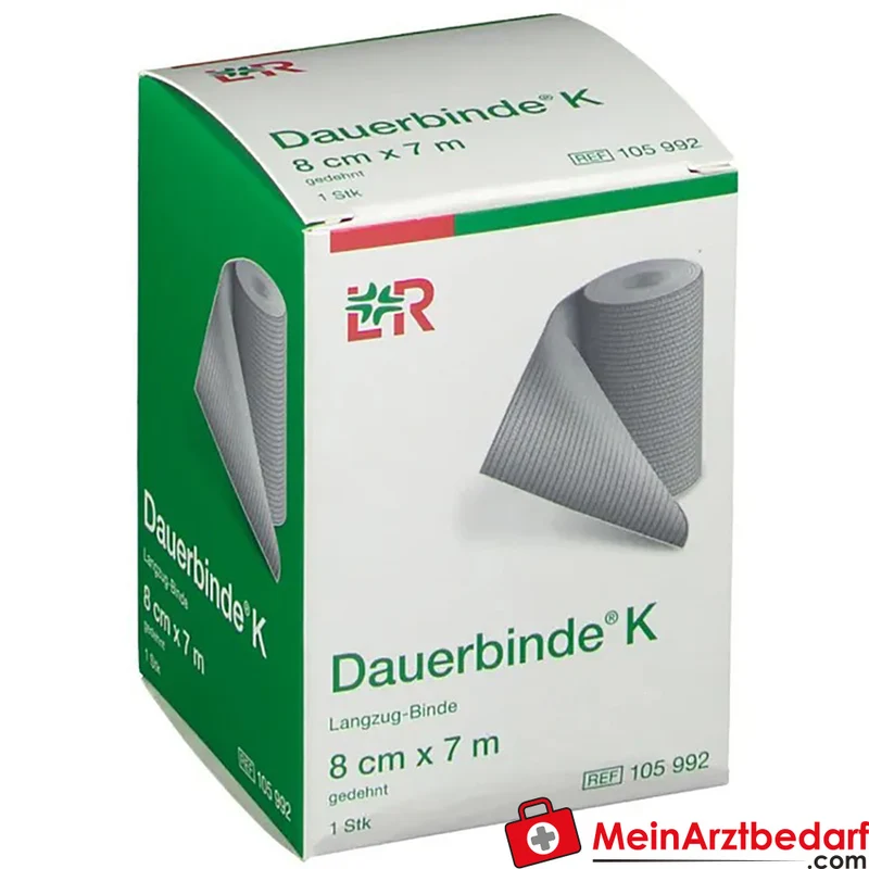 Dauerbinde K längselastisch 8 cm x 7 m hautfarben 1 Stück