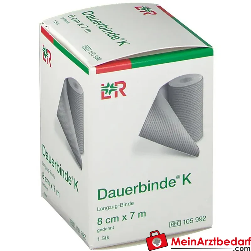 Dauerbinde K längselastisch 8 cm x 7 m hautfarben 1 Stück
