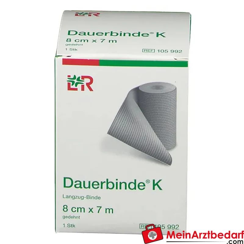 Dauerbinde K längselastisch 8 cm x 7 m hautfarben 1 Stück