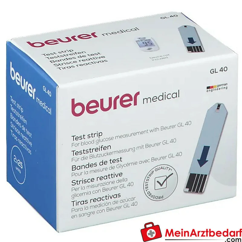 Beurer Blutzucker-Teststreifen GL40 50 Stück