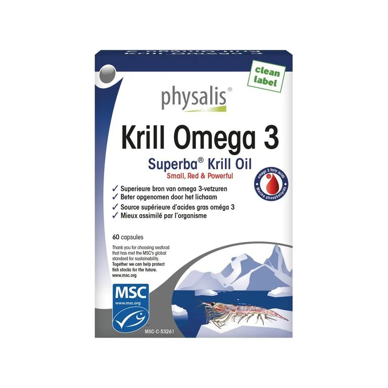 Physalis Krill Omega 3 Capsules 30 sg