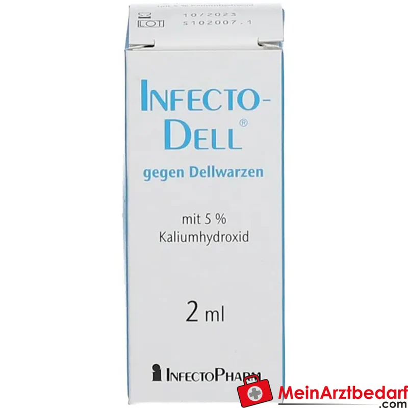 InfectoDell Lösung 50 mg/ml Kaliumhydroxid 2 ml zur Behandlung von Dellwarzen