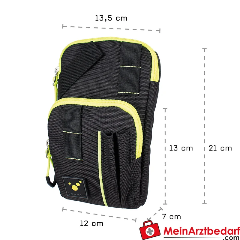 TEE-UU ZIP PLUS Holster 1200D Polyester 13,5x21x7 cm schwarz