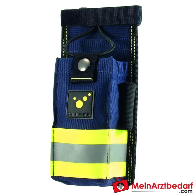 TEE-UU HYBRID Geräte-Holster blau 370G Fire Retardant 9x19,5x5,5 cm Reflexstreifen