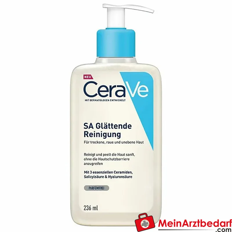 CeraVe SA Glättende Reinigung Salicylsäure Urea Hyaluron Reinigungsgel 236 ml