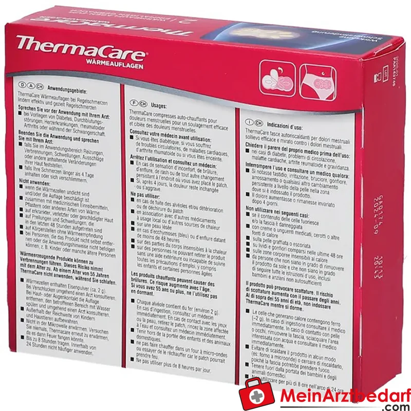 ThermaCare Wärmeauflagen bei Regelschmerzen, 2 Stück