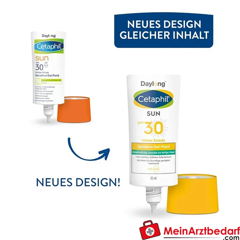 CETAPHIL Sun Sensitive Gel‑Fluid SPF 30 Sonnenschutz Gesicht 30 ml